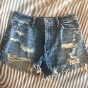 Distressed shorts